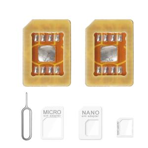 ESIM to Nano SIM 카드홀더 ESIM 카드 어댑터, 솔더 플레이트 복구, 물리적 카드 플레이트, 나만의 SIM 카드 DIY 만들기, 2 개