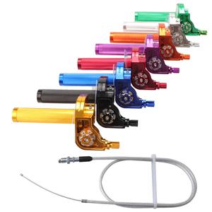 CNC 알루미늄 오토바이 가속기 핸들 바 스로틀 트위스트 그립 트위스터, 피트 더트 바이크 모토크로스 ATV 오프로드용, 7/8 인치 22mm