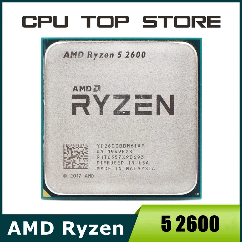 AMD Ryzen 5 R5 2600 3.4GHz 6코어 12코어 CPU 프로세서 소켓 AM4