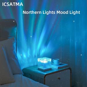 새로운 북부 빛 별이 빛나는 하늘 프로젝터 램프 오션 프로젝터 램프 바 파티 분위기 조명 장식 야간 조명 휴일 선물