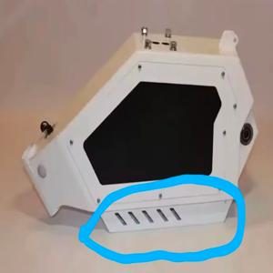 고품질의 검정색 자전거 프레임, 이 링크는 사진에 표시된 부분(원형 부분)이 있는 컨트롤러가 들어 있는 상자입니다.