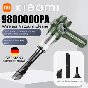 샤오미 9800000PA 진공 청소기, 무선 자동차 습식 건식 이중 사용, 초고출력 휴대용 전기 기기 청소기, 5 in 1