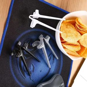 게이머 게임용 손가락 젓가락 스낵 클립 플라스틱 젓가락 스낵 식품 손가락 집게 게으른 유물 보조 손가락 도구