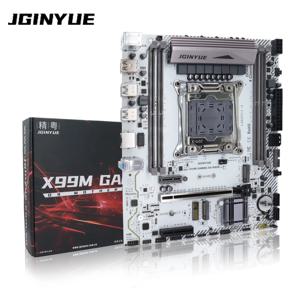 JGINYUE X99 마더보드 LGA 2011-3 지원 Xeon E5 V3 V4 CPU 및 DDR4 RAM 메모리 M.2 NVME SATA WIFI X99M GAMING D4/ARGB