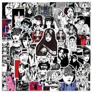 10/30/50PCS 공포 이야기 Junji Ito 시리즈 낙서 스티커 노트북 헬멧에 적합 데스크탑 장식 스티커 장난감 도매