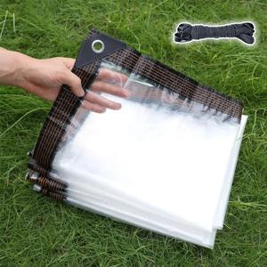 투명 두꺼운 방수 방수포 레인 커버, 방풍 및 방설, 테라스 식물 치킨 하우스 정원 현관에 적합