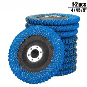 100/115/125mm 연마 플랩 디스크 앵글 그라인더 샌딩 휠 목공용 금속 연마 녹 제거 1-2개