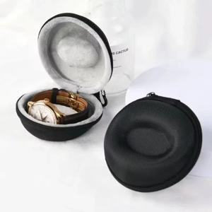 휴대용 시계 여행 케이스 EVA 시계 보관 상자 방수 시계 홀더 지퍼가 달린 Smartwatch 컨테이너 단일 시계 주최자