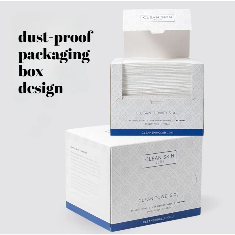 1 상자 26*30cm 상자 일회용 페이셜 클렌징 타월 두꺼운 대형 클렌징 스킨 모든 피부 유형에 적합 남여