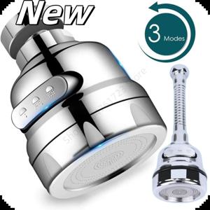 유니버설 360 학위 수도꼭지 확장 튜브 물 절약 노즐 필터 주방 물 탭 물 절약 욕실 싱크 수도꼭지