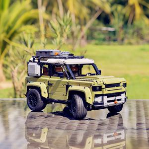 기술 차량 클래식 자동차 랜드 오프로드 SUV 도시 자동차 디스플레이 빌딩 블록 세트 모델 장난감 벽돌 소년 파티 선물