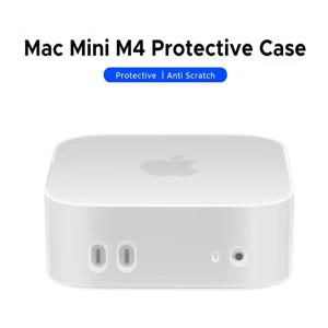 Mac Mini M4/M4 Pro 2024 정밀 개방 방진 커버용 내마모성 방수 실리콘 보호 케이스를 쉽게 설치할 수 있습니다.