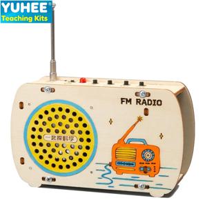 어린이를위한 IY FM 라디오 키트 교육 과학 실험 장난감, 학생을위한 수제 전자 공예 모델STEM 학습 도매