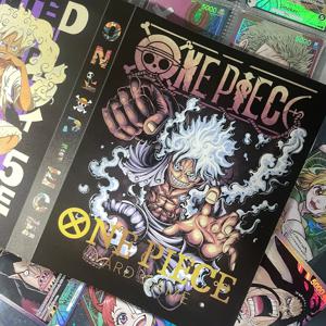 240개 애니메이션 OPCG 몽키 D 루피 카드 앨범 북 게임 카드 홀더 바인더 카드 컬렉션 보관함 어린이 장난감 생일 선물