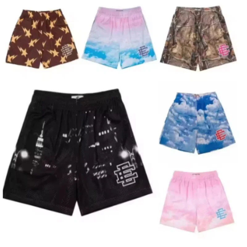 여름 에릭 에마누엘 EE 베이직 반바지 신상 남성 캐주얼 반바지 피트니스 스포츠 팬츠 짐 운동 남녀 클래식 짐 메쉬 반바지