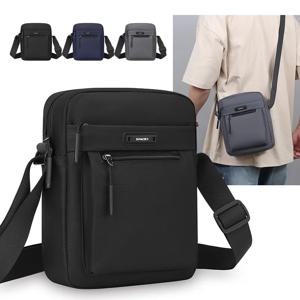 남성용 다기능 숄더백 방수 서류가방 내구성 있는 옥스포드 천 비즈니스 토트백 (다용도 수납공간 포함)