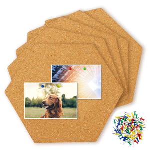 1/2/4/6PCS 벽용 이동식 코르크 보드 작은 코르크 보드 벽 코르크 테이블 메시지 보드 RMB01