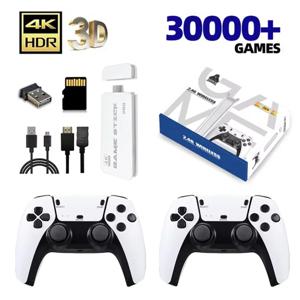 M15 4K 미니 레트로 게임 콘솔 스틱 - TV 및 휴대용, 64G/128G 30000+ 게임, HD 출력, 무선 게임패드