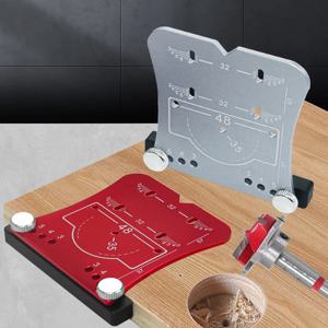 목공 힌지 구멍 오프너 펀치 도구, 빠르고 정확한 드릴링 및 힌지 장착, 펀치 로케이터 및 제한 프레임, 35mm