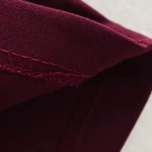 패셔너블한 캐주얼 와인 레드 더블 브레스티드 수트 세트 JNLEAOG 신상 여성 스타일 심플 디자인 폴리에스터 섬유 긴 소매