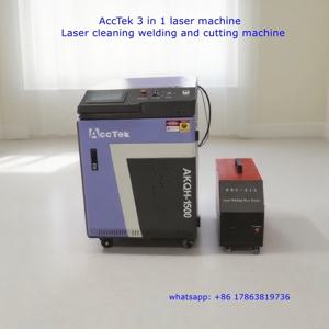 4 in 1 레이저 용접 세척 절단기 레이저 녹 제거 3000W 휴대용 파이버 레이저 용접기