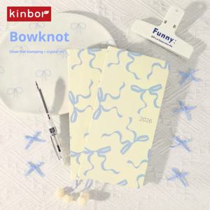 새로운 Kinbor 2026 주간 플래너 의제 노트, 효율성 매뉴얼, 시간 관리 플래너 핸드북 휴대용 소녀의 일기장