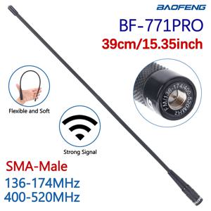 Baofeng BF-771 Pro SMA-남성 안테나 Baofeng P15UV Yaesu TYT TH-UV8000D MD-390 워키 토키 용 듀얼 밴드 136-174/400-520Mhz