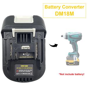 전동 공구 어댑터 변환기 Dewalt DCB200 DCB205 용 배터리 어댑터 Makita BL1830 용 20V 리튬