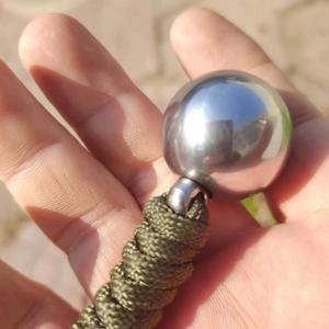 볼 펜던트 자기 방어 장치 개인 보안 보호 도구 여성 남성용 스테인레스 스틸 용품