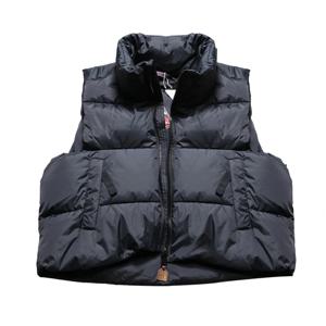 카피탈 양면 착용 프린트 멀티 포켓 커플 다운 베스트 청소년 패션 관광 방수 루즈핏 레귤러 길이
