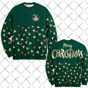 가을 겨울 소녀 티셔츠 옷 Y2k 파티 탑 선물 티셔츠 미키 마우스 디즈니랜드 70주년 기념 풀오버 스웨트셔츠 여성 후디 디즈니