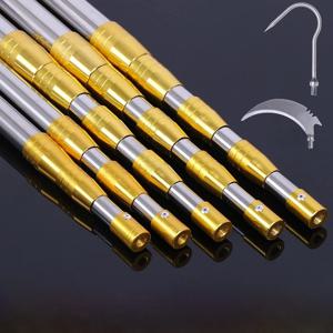 스테인리스 스틸 확장형 막대 풀깎이 낚시용 갈대 메기 낚시바늘 고지대 과일 따기 가위 망대