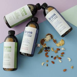 드립핑크 콜롬비아 1리터 x 2병 더치커피(콜드브루)원액 귤 초콜렛 아몬드 사과