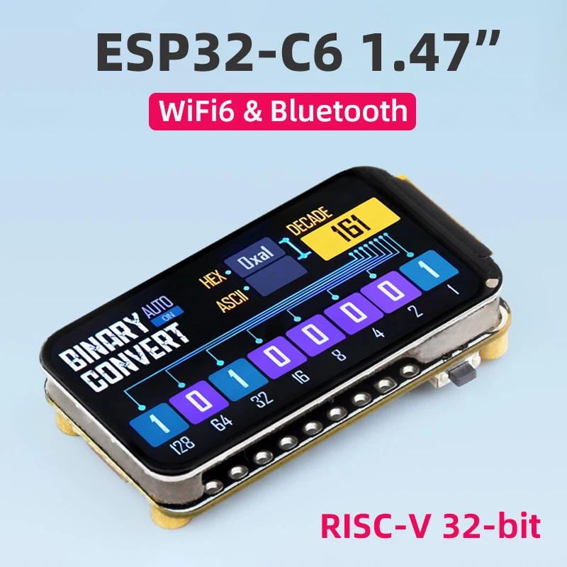 Waveshare ESP32-C6 1.47인치 디스플레이 RISC-V 개발 보드 WiFi 6 및 BT ESP32 1.47