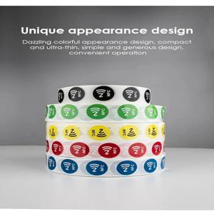 5YOA 6개 NFC Ntag213 RFID 접착 태그 라벨 13.56MHz ISO14443A 144바이트 습식 스티커 213 칩 NFC 폰용 6색