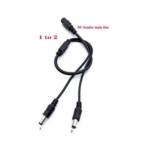 여성-남성 DC 플러그 스플리터 케이블 2.1*5.5mm CCTV 카메라 보안 DVR 액세서리 어댑터 LED 라이트 스트립용 전원 분배기