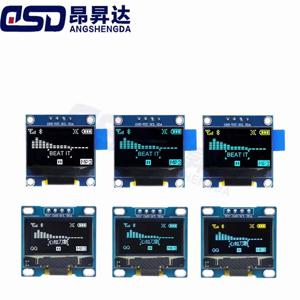 ROHS 인증 0.96인치 OLED IIC 시리얼 화이트 OLED 디스플레이 모듈 128X64 I2C SSD1306 12864 LCD 스크린 보드 아두이노용
