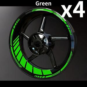 17인치 오토바이 휠 스티커 방수 DIY 스쿠터 휠 림 개조용 자가 접착 비닐 데칼 16개/시트