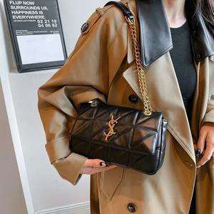 럭셔리 패션 여성 체인 핸드백 PU 가죽 소녀 숄더 메신저 백 브랜드 경량 출퇴근 가방 태슬 스퀘어 백