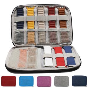 Apple Watch 7 밴드 시리즈 6 5 용 핸드 스트랩이있는 스트랩 디스플레이 박스 38mm 40mm 42mm 44mm 시계 밴드 용 스마트 시계 보관 케이스