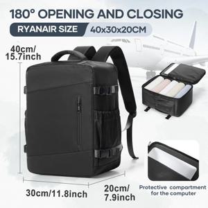 좌석 아래 여행용 백팩, 라이언에어 위즈에어 40x30x20 비행기 여행용 백팩, 남성 비즈니스 노트북 백팩 기내용 가방 패키지