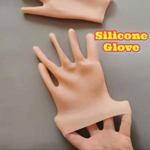 최고급 실리콘 장갑 방수 자외선 차단 기름 저항성 건조 방지 두꺼운 부드러운 보습 손 주방 청소 가사용