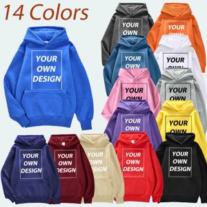 맞춤형 DIY 프린트 캐주얼 스트리트 스웨트셔츠 가을 겨울 후디 편안한 플리스 스트리트웨어 스포츠 포켓 탑스 데일리 기본 의류