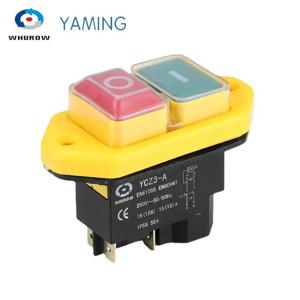 전자기 스위치 방수 IP55 On Off 적색 녹색 버튼 4/5 핀 110/220V 전원 차단 및 저전압 보호 YCZ3-A