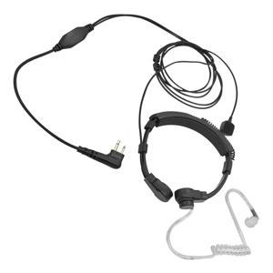 RISENKE 전술 군용 라디오 헤드셋, 목 진동에 PTT가 있는 이어폰, Motorola용 마이크, Dep450