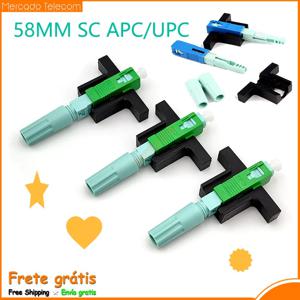 FTTH 58MM 고정 길이 블록 LX58 단일 모드 SC UPC APC 고속 커넥터, FTTH 도구 광섬유 커넥터 50,100,200 개 로트
