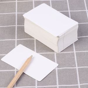 100pcs 카드, 빈 플래시 카드 DIY 크래프트 종이 메시지 메모 명함 홈 오피스 화이트 용 어휘 단어