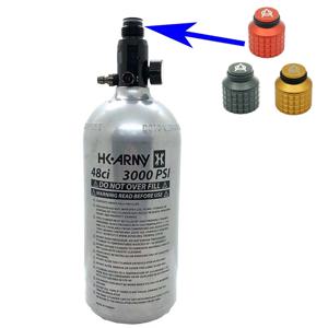 CO2 시스템 카트리지 가스 실린더 레귤레이터, 에어탱크 스레드, 알루미늄 세척 보호 커버 어댑터, 블랙 레드 골드