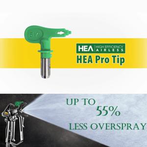 PHENDO HEA ProTip 저압 에어 브러시 팁 1-6 시리즈 110 512 620 Wagner Titan 에어리스 스프레이 어용 에어 브러시 노즐 스프레이 팁