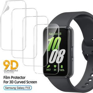 Samsung Galaxy Fit 3 용 소프트 하이드로 겔 필름 Galaxy Fit3 보호 필름 용 안티 스크래치 화면 보호기 유리 시계 커버가 아님